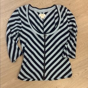 MAEVE ANTHROPOLOGIE XS blue Striped Women's Top worn one time